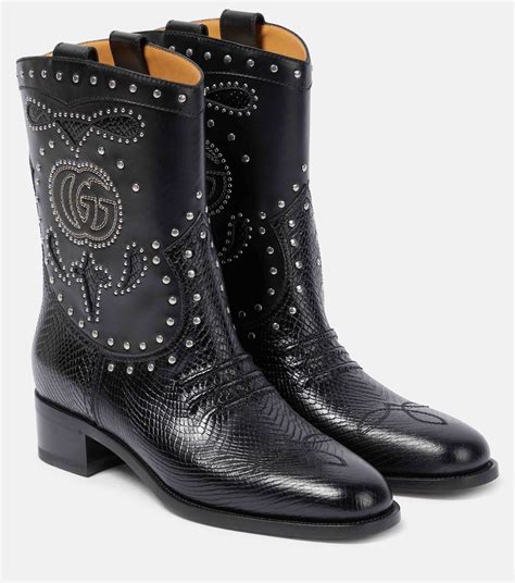 gucci slouch bootie|gucci cowboy boots.